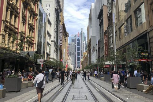 Sydney CBD shopping centre