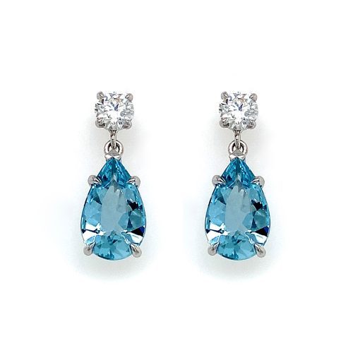 waldemar jewellers aquamarine drop earrings