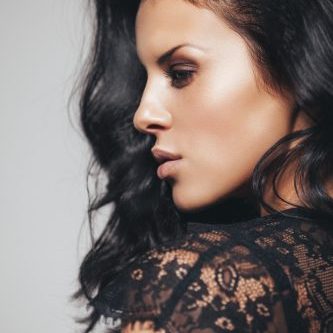 Photo shot of young beautiful woman