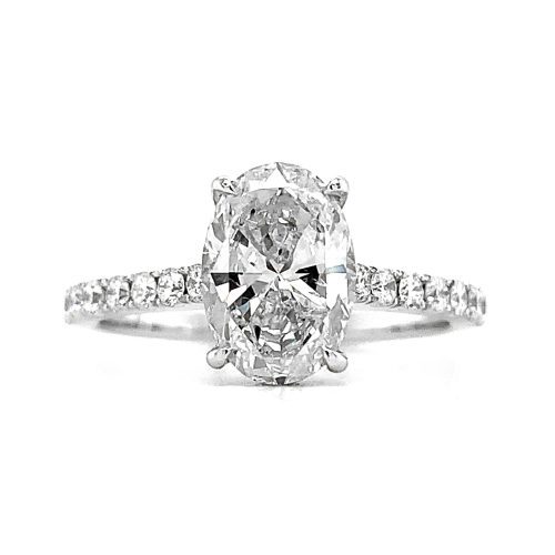 waldemar jewellers oval solitaire diamond band